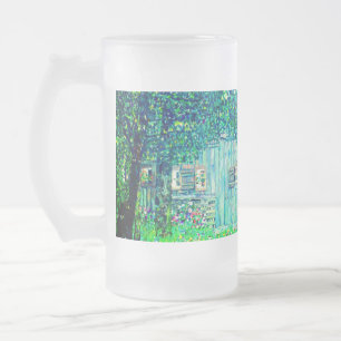 Caneca De Cerveja Vidro Jateado Farmhouse Gustav Klimt na Alta Áustria