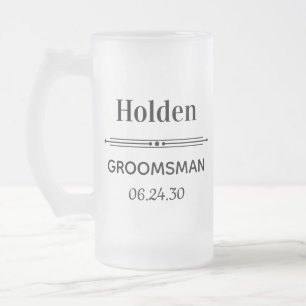 Caneca De Cerveja Vidro Jateado Favorito do padrinho de casamento Personalizado