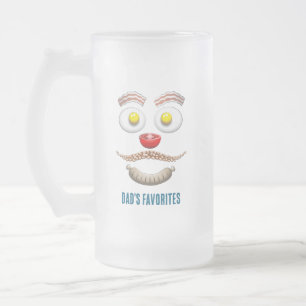 Caneca De Cerveja Vidro Jateado Favoritos do Papai Dia dos Pais