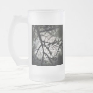 Caneca De Cerveja Vidro Jateado Fechando em
