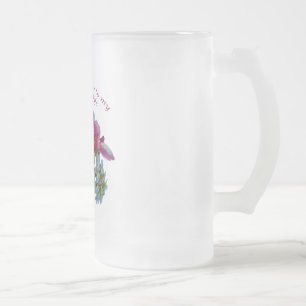 Caneca De Cerveja Vidro Jateado Feliz Aniversário à minha Esposa Maravilhosa