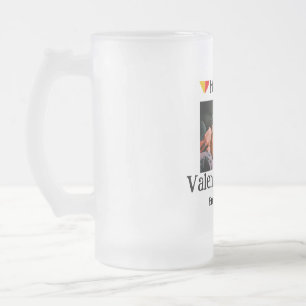 Caneca De Cerveja Vidro Jateado Feliz dia de os namorados adicionar nome do casal 