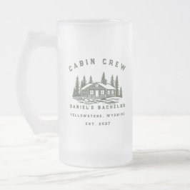 Caneca De Cerveja Vidro Jateado Fim de Semana de Acampamento Personalizado Despedi
