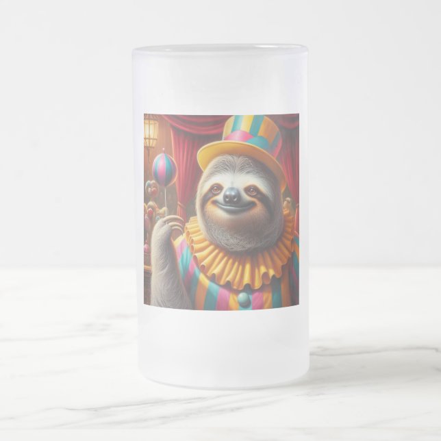 Caneca De Cerveja Vidro Jateado Flor de Lama (Centro)