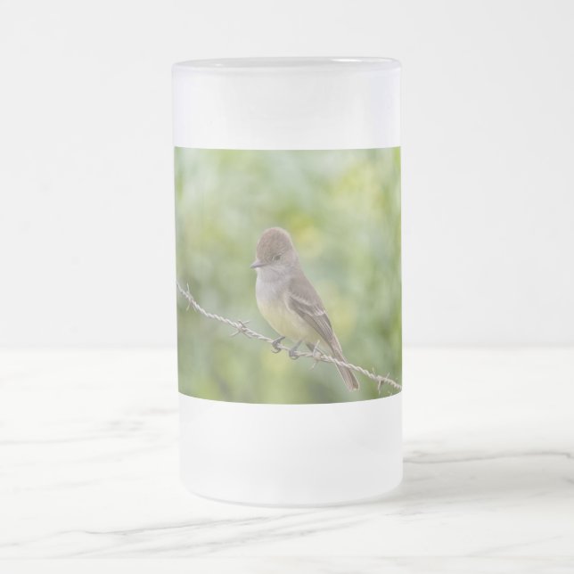 Caneca De Cerveja Vidro Jateado Flycatcher (Centro)