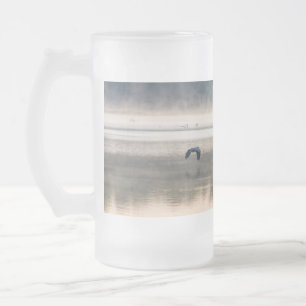 Caneca De Cerveja Vidro Jateado Foggy Morning Fosco Glass Beer Mug