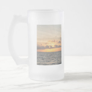 Caneca De Cerveja Vidro Jateado Folly Beach Morning