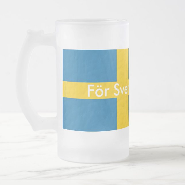 Caneca De Cerveja Vidro Jateado För Sverige-i tiden (Esquerda)