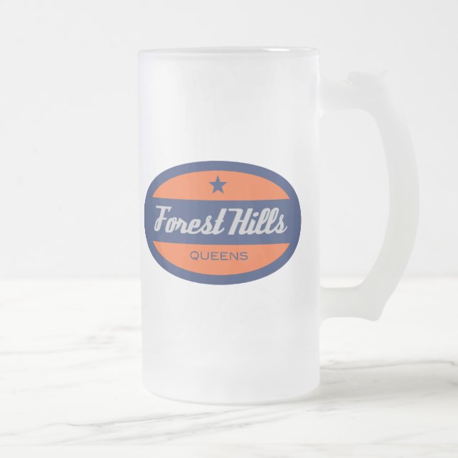 Caneca De Cerveja Vidro Jateado Forest Hills (Direita)