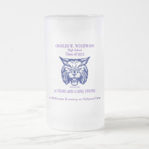 Caneca De Cerveja Vidro Jateado Fosco