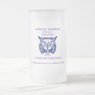 Caneca De Cerveja Vidro Jateado Fosco