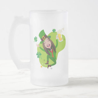 Caneca De Cerveja Vidro Jateado Fosco