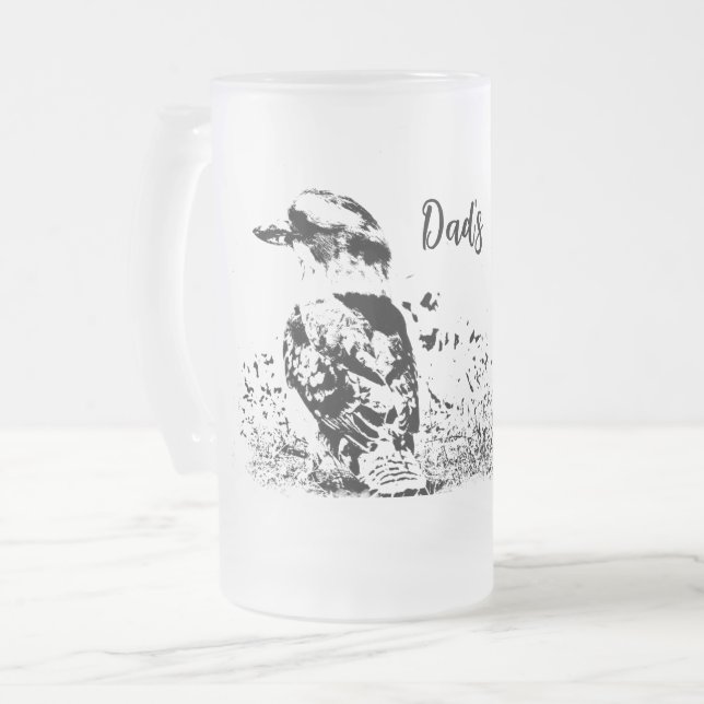 Caneca De Cerveja Vidro Jateado Fosco, 473 ml (Frente Esquerda)