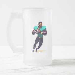 Caneca De Cerveja Vidro Jateado Fosco Americano Glass Mug