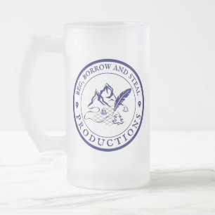 Caneca De Cerveja Vidro Jateado Fosco Beer Mug BBSProduções