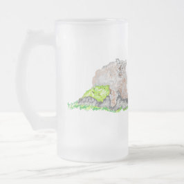 Caneca De Cerveja Vidro Jateado Fosco Beer Mug : Puma