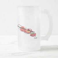 Fosco Beer Mug: Violino com um Rosa