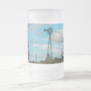 Caneca De Cerveja Vidro Jateado Fosco De Bird Flock