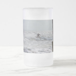 Caneca De Cerveja Vidro Jateado Fosco De Cacau, Vidro De Cerveja