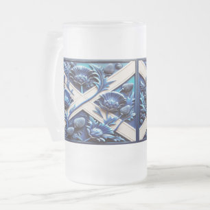 Caneca De Cerveja Vidro Jateado Fosco de caneca de vidro com o design de listers e