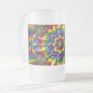 Caneca De Cerveja Vidro Jateado Fosco de cápsula de vidro com design LGBTQ