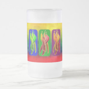 Caneca De Cerveja Vidro Jateado Fosco de cerveja de chilena