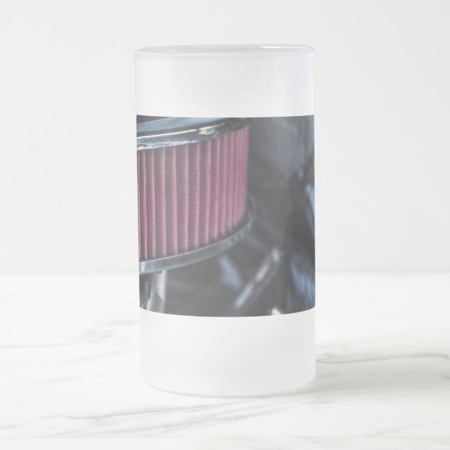 Caneca De Cerveja Vidro Jateado Fosco de Perda de Ar Cromo (Centro)