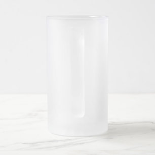Caneca De Cerveja Vidro Jateado Fosco de vidro com Design Abstrato