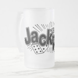 Caneca De Cerveja Vidro Jateado Fosco de vidro do Jackpot