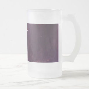Caneca De Cerveja Vidro Jateado Fosco do Fireworks Mug