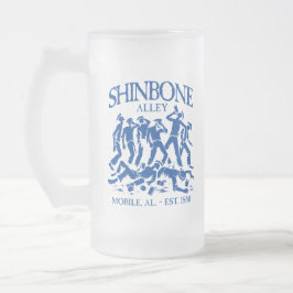 Caneca De Cerveja Vidro Jateado Fosco do Shinbone