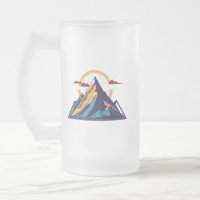 Fosco Glass Mug 16 oz - Serene Mountain Majestade