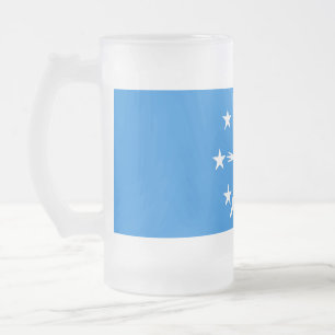 Caneca De Cerveja Vidro Jateado Fosco Glass Mug com bandeira de Corpus Christi, EU