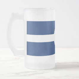 Caneca De Cerveja Vidro Jateado Fosco Glass Mug com bandeira de Indianapolis, EUA