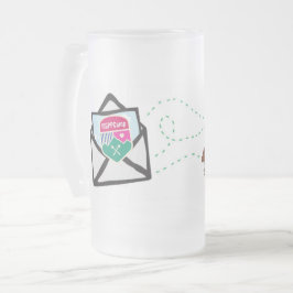Caneca De Cerveja Vidro Jateado Fosco IGGPPCamp Mug