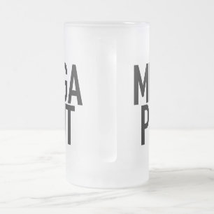 Caneca De Cerveja Vidro Jateado Fosco MEGA - Dia de os pais de álcool para cerveja