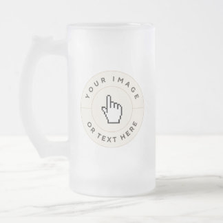 Caneca De Cerveja Vidro Jateado Fosco - Personalizado (adicionar imagem/texto)