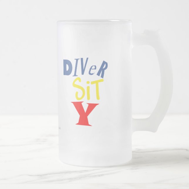 Caneca De Cerveja Vidro Jateado Fosco Sit Y Mug (Direita)