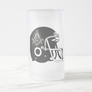 Caneca De Cerveja Vidro Jateado Freemason