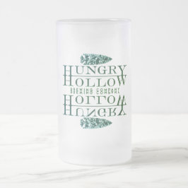 Caneca De Cerveja Vidro Jateado Frosted Hungry Hollow Beer Mug