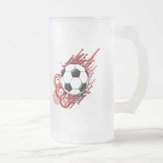Caneca De Cerveja Vidro Jateado Futebol