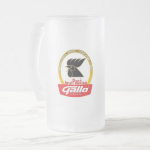 Caneca De Cerveja Vidro Jateado Galo de dias de os pais
