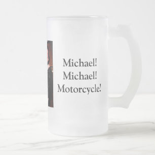 Caneca De Cerveja Vidro Jateado gena day2, lotes do amor!!! , Michael! Michael!