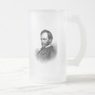 Caneca De Cerveja Vidro Jateado General da Guerra Civil