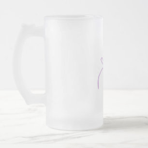 CANECA DE CERVEJA VIDRO JATEADO GENOMA ROSA DE DESENHO ANIMADO FOFO