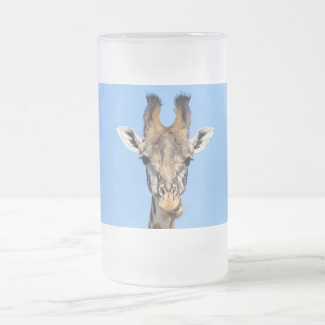 Caneca De Cerveja Vidro Jateado Girafa (Centro)