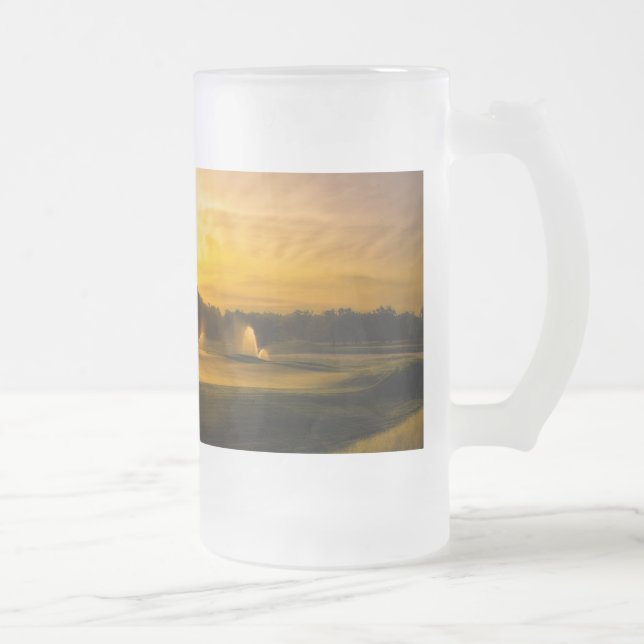 Caneca De Cerveja Vidro Jateado Golfe Course Sprinklers de Daybreak (Direita)