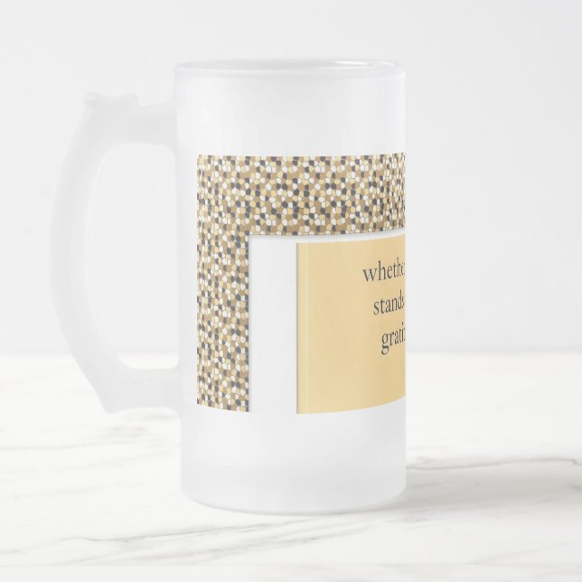 Caneca De Cerveja Vidro Jateado Gratitude Remains: Nice Day Better Night Always Ce (Esquerda)