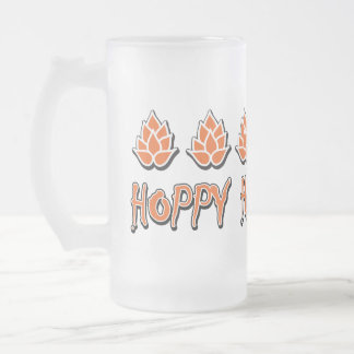 Caneca De Cerveja Vidro Jateado Halloween Hoppy