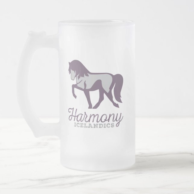 Caneca De Cerveja Vidro Jateado Harmony Frosty Mug (Esquerda)